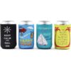 Fundas enfriadoras de latas de neopreno con temática de