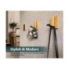 JSVER Ganchos de pared de madera 4 ganchos de pared para