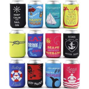 Fundas enfriadoras de latas de neopreno con temática de