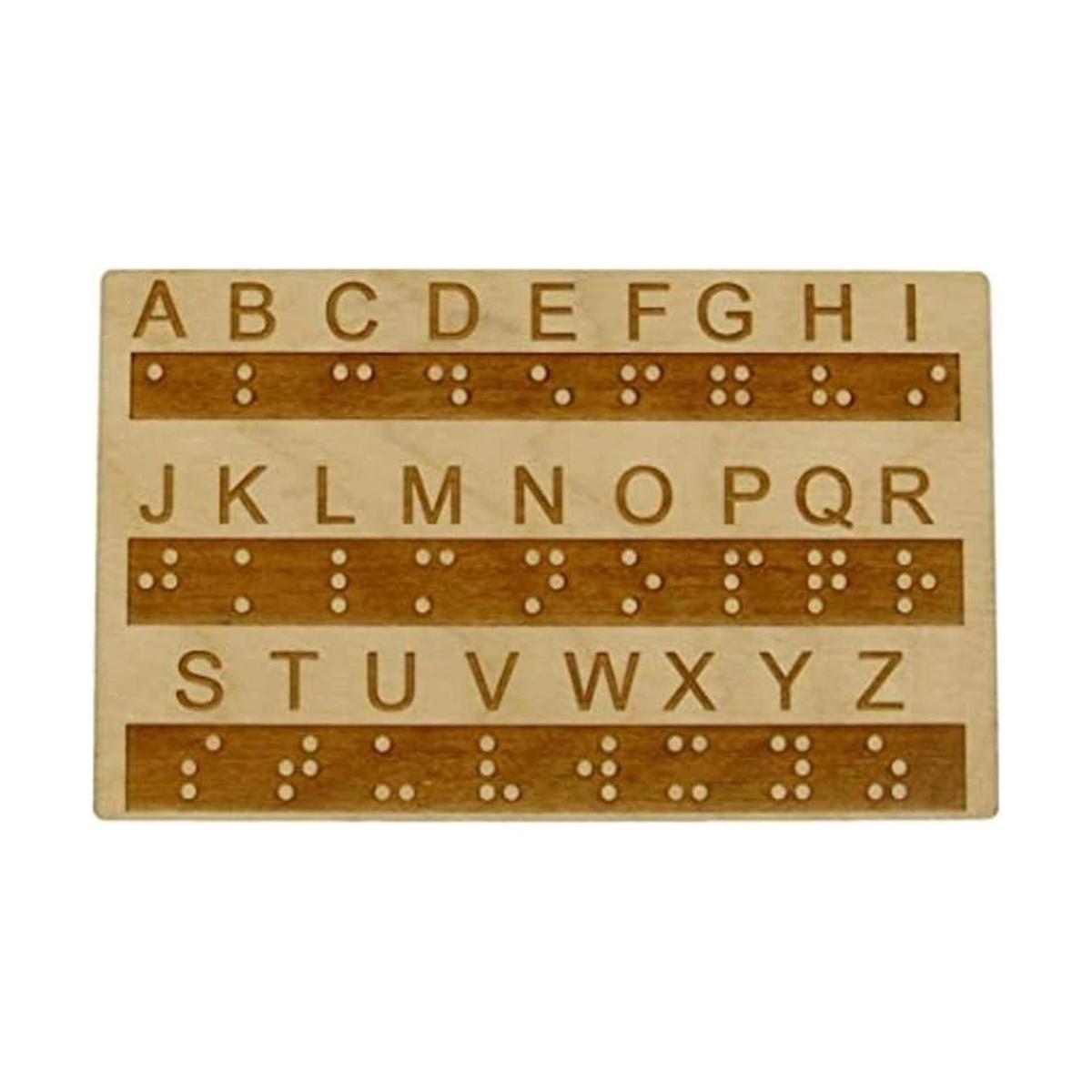 Creative Escape Rooms Tablero de madera braille del