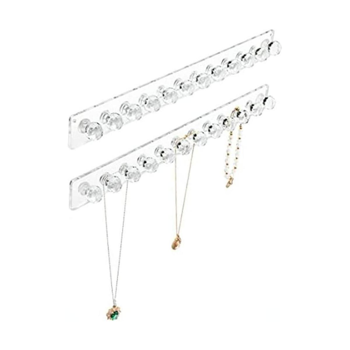 Heesch Soporte para collares ganchos de acrílico para