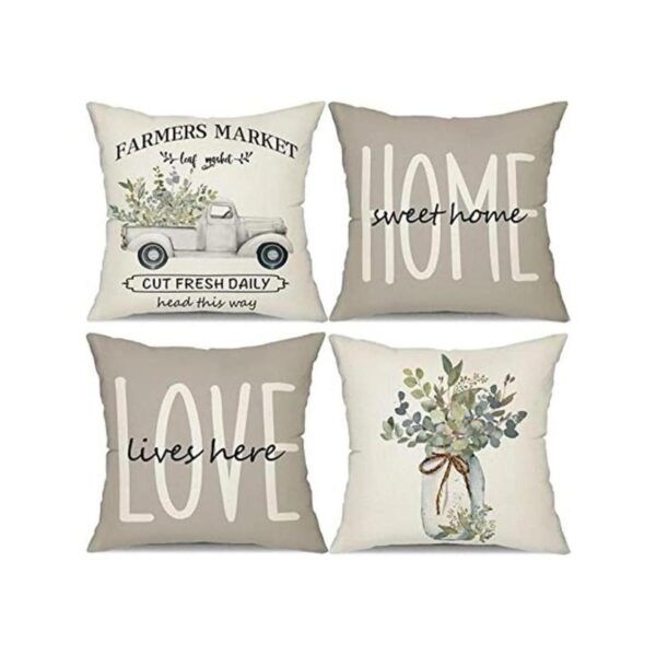 Juego de 4 fundas de almohada de 18 x 18 pulgadas_1
