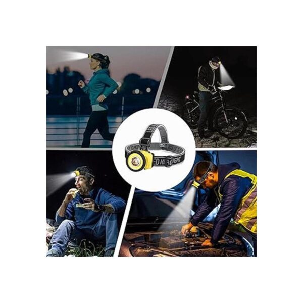 Linterna frontal UV LED negra para focos escorpiones 2
