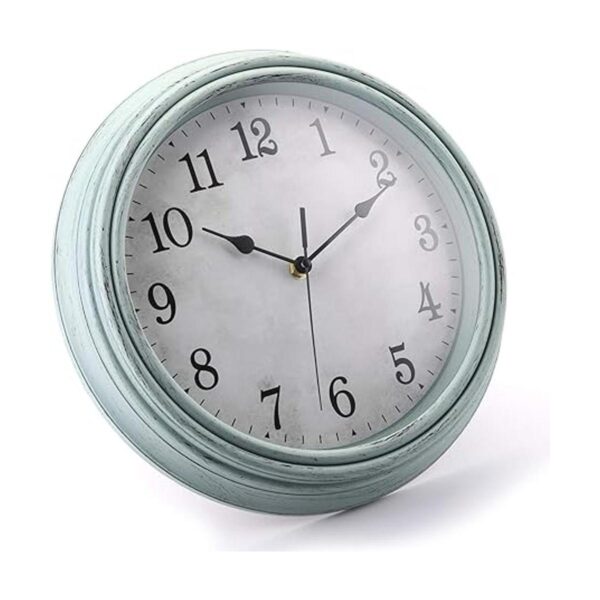 Jucoan Reloj de pared retro vintage de 12 pulgadas reloj_2