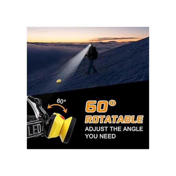 Linterna frontal UV LED negra para focos escorpiones 2