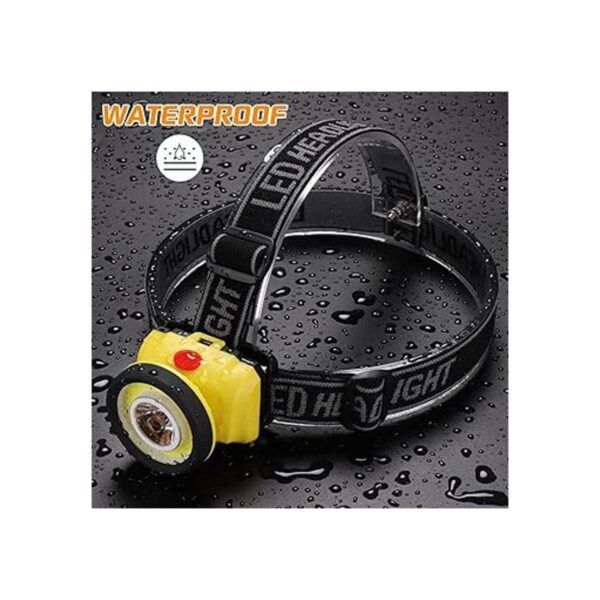 Linterna frontal UV LED negra para focos escorpiones 2