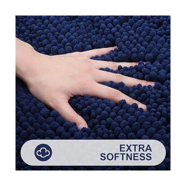 Grandaily Alfombra de baño de felpilla a rayas_3
