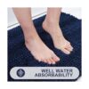 Grandaily Alfombra de baño de felpilla a rayas_4