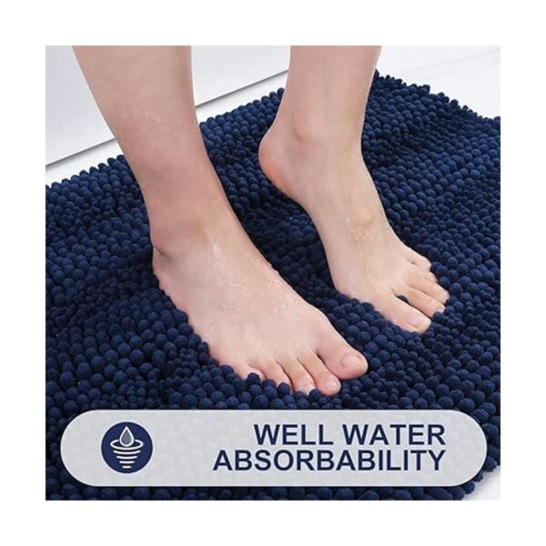 Grandaily Alfombra de baño de felpilla a rayas_4