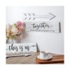 4 carteles de madera rústicos de madera con texto en