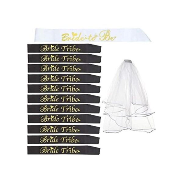 Novia Tribu Bridesmaids Sashes Sets Bachelorette Party_1