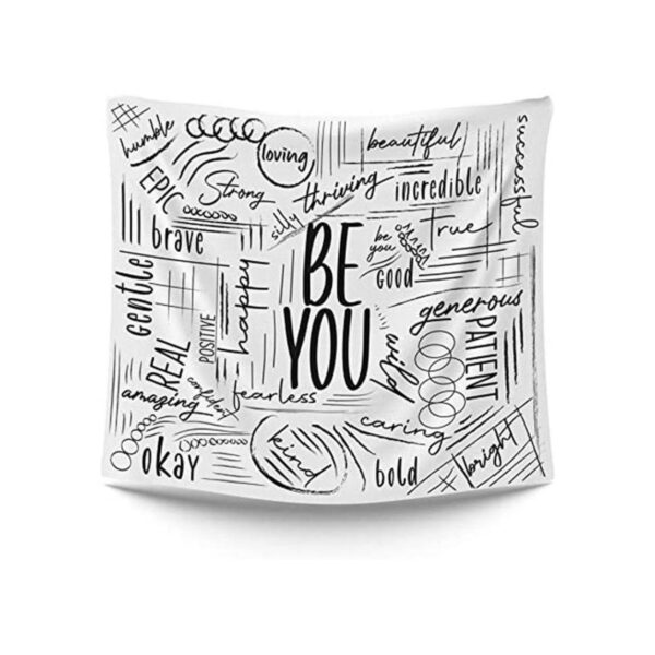 ESLA Tapiz motivacional tapiz Be You con palabras diseño_1