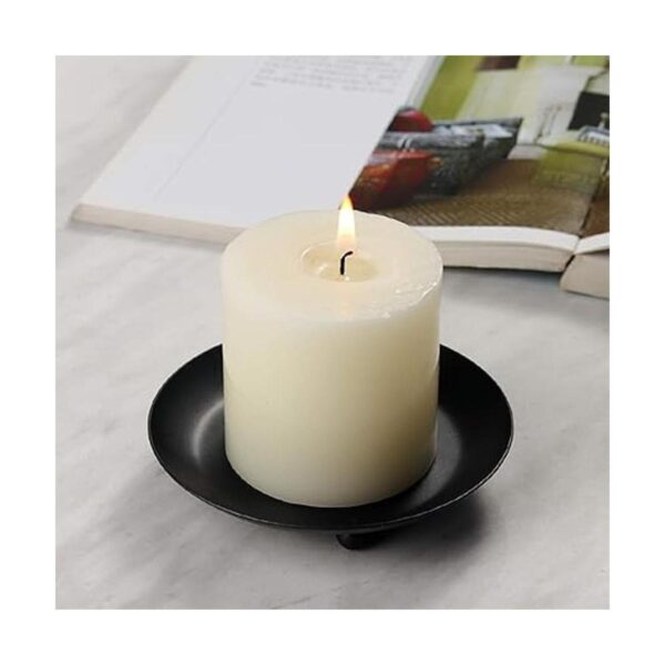 GemCave Portavelas de hierro para velas de pilar 2_2