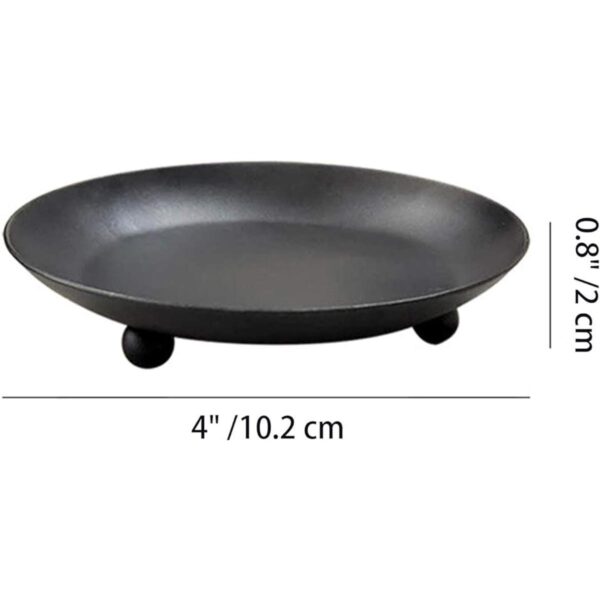 GemCave Portavelas de hierro para velas de pilar 2_3