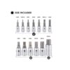 MIXPOWER Juego de 13 puntas hexagonales S2 kit de