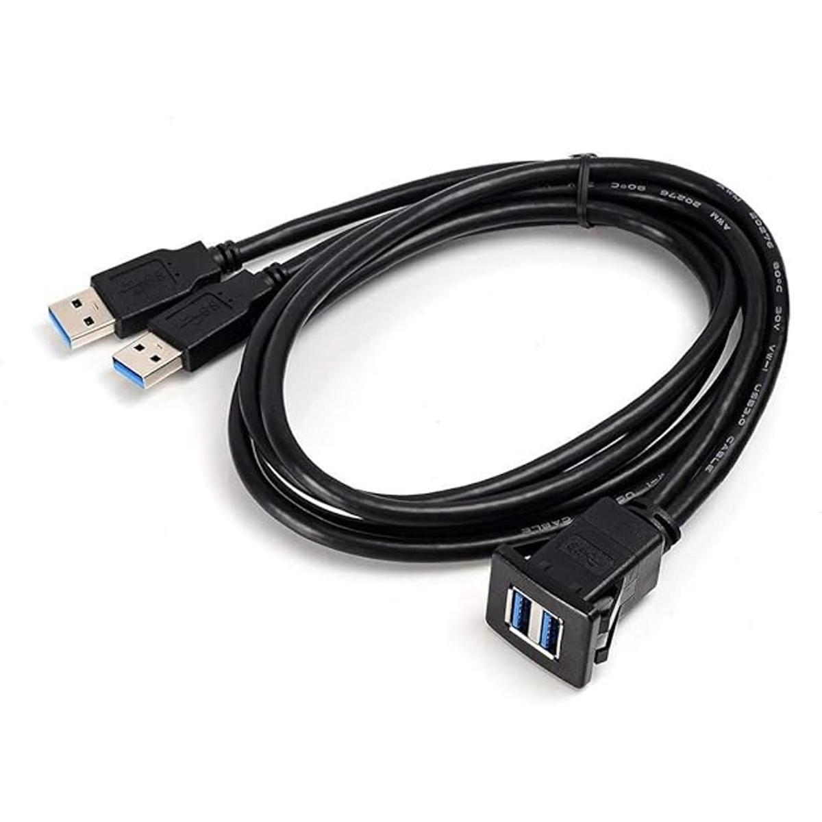 Kework Cable USB de montaje empotrado 1 metro montaje