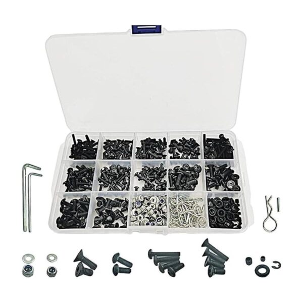 HOPLEX Kit de tornillos RC de 522 piezas juego de caja de_1