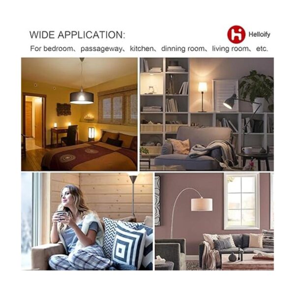 Helloify Bombilla LED R20BR20 regulable 7 W equivalente_5