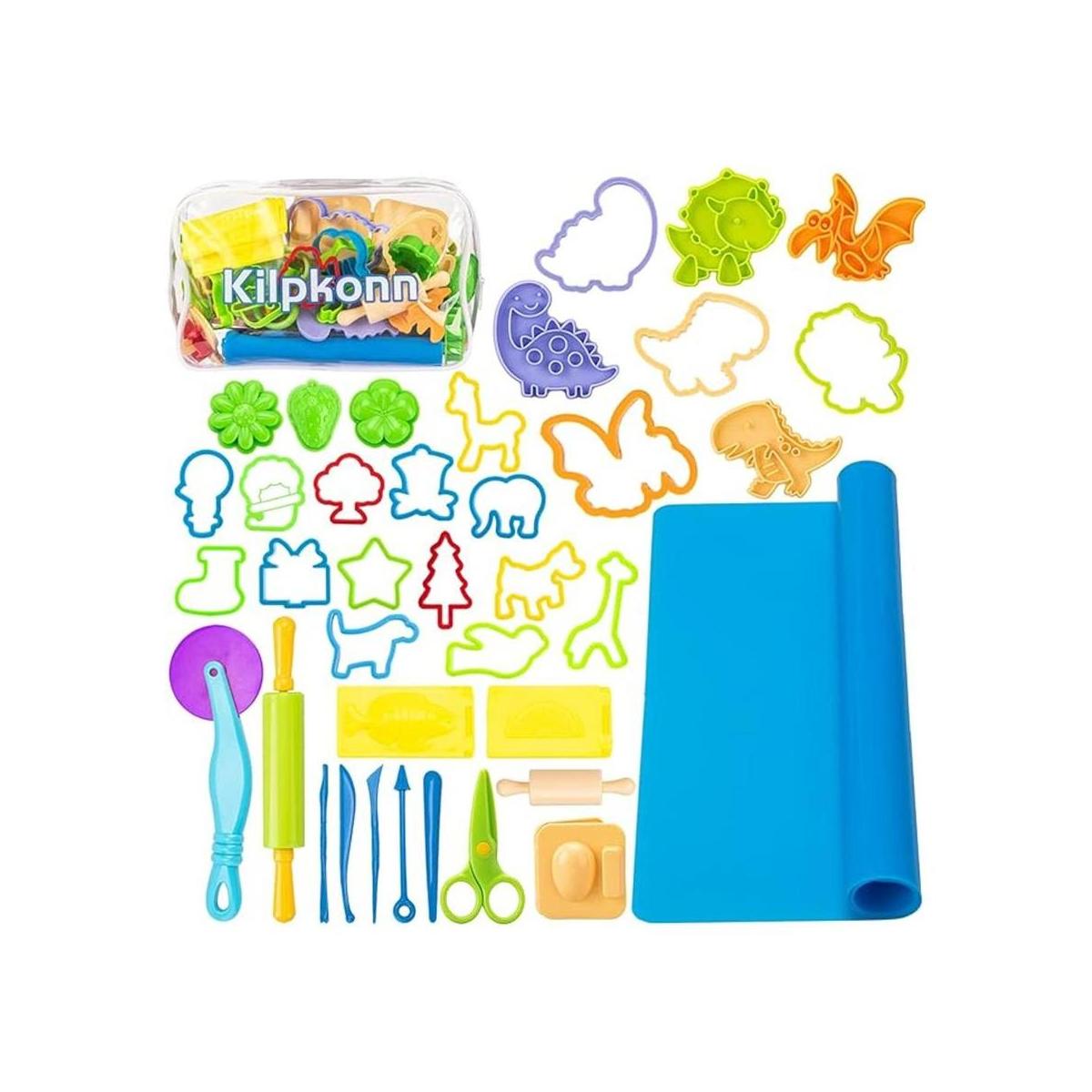 Kilpkonn Kit de herramientas de masa para niños 41 moldes