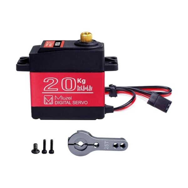 Miuzei Servo motor de 44.1 lbs alto par RC servo engranaje