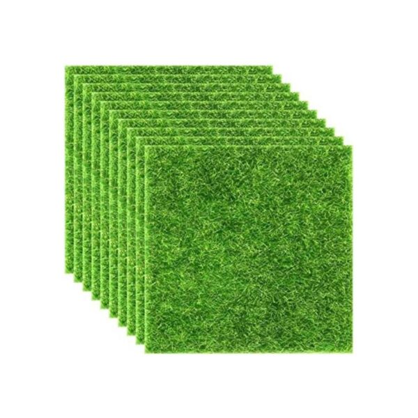 Elcoho 10 piezas artificiales de césped de jardín y césped