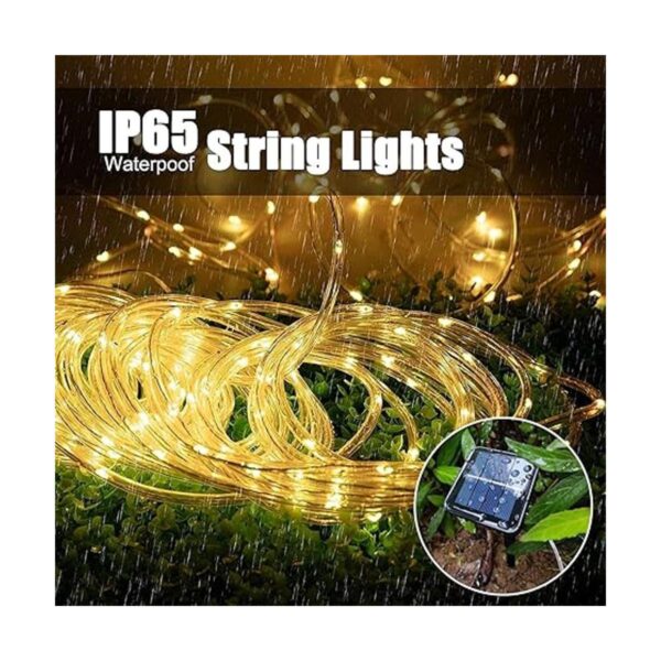 Tira de luz solar de 10 m 100 luces impermeable IP65_5