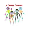 ArtCreativity Assorted Bendable Zombies for Kids Pack of_4