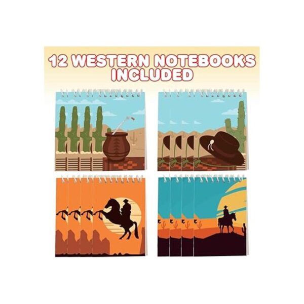 ArtCreativity Mini cuadernos occidentales paquete de 12_2