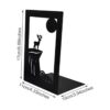 Enyuwlcm Sujetalibros de metal decorativo con base_2