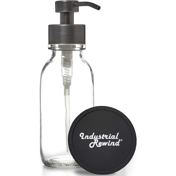 Industrial Rewind Dispensador de jabón de vidrio con