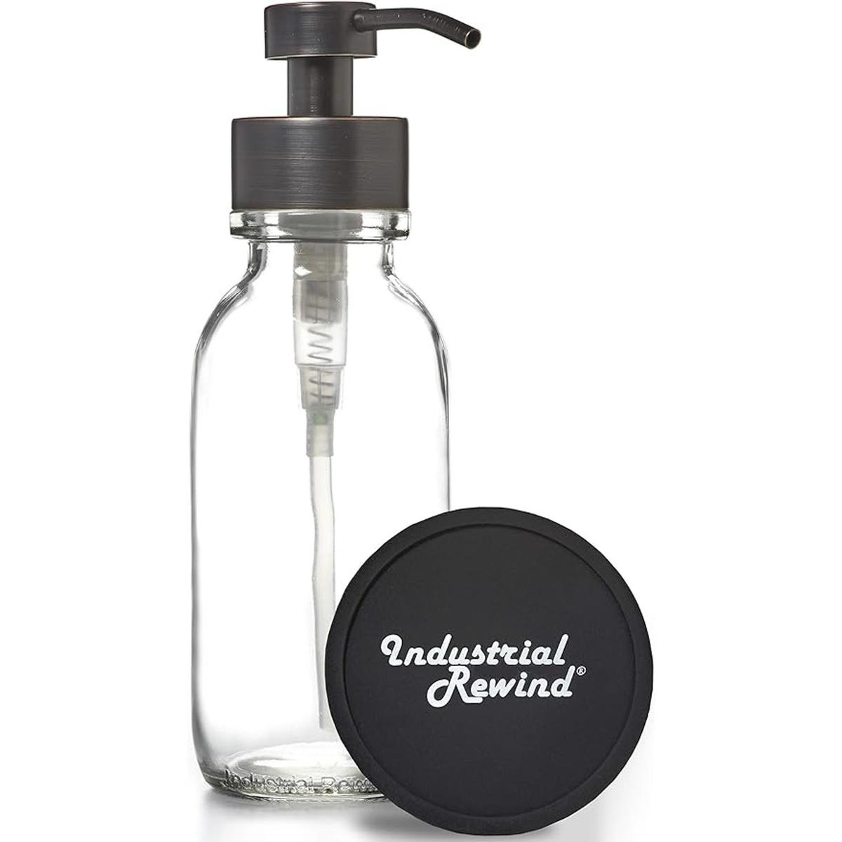 Industrial Rewind Dispensador de jabón de vidrio con