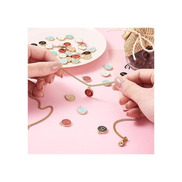 FASHEWELRY 70pcs aleación esmalte número encantos 7_2