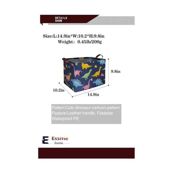 ESSME Caja de almacenamiento rectangular para lavandería