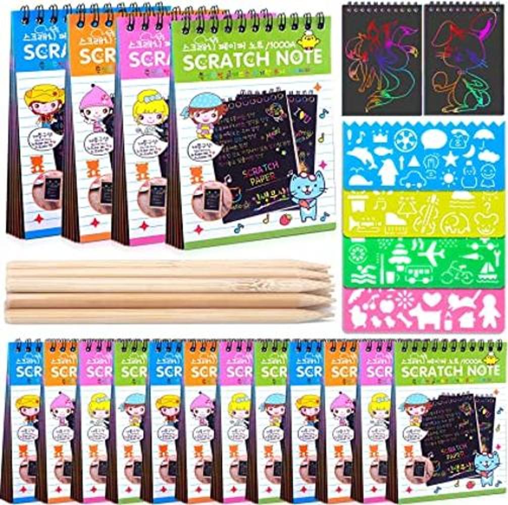 Juego de 16 cuadernos de dibujo para niños papel de arte