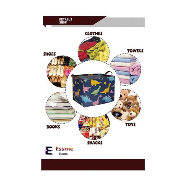 ESSME Caja de almacenamiento rectangular para lavandería
