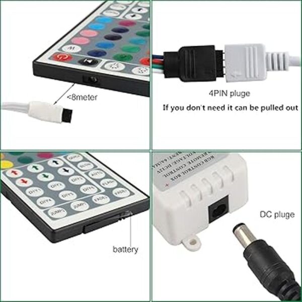 GALYGG Kit de control remoto IR de 44 teclas caja de_2
