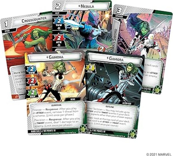 Marvel Champions The Card Game Gamora Hero Pack Juego_4