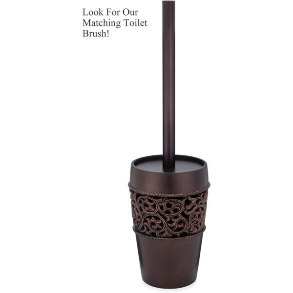 Essentra Home Soporte de bronce para cepillos de dientes_5
