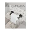 Fixsen Soporte de papel higiénico negro mate para baño_3