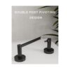 Fixsen Soporte de papel higiénico negro mate para baño_2