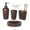 Essentra Home Soporte de bronce para cepillos de dientes_2