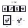 Juego de 4 impresiones artísticas de pared con marcos_5