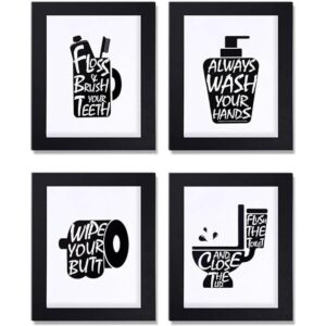 Juego de 4 impresiones artísticas de pared con marcos_1