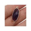 LE SKY 5 unids conectores de piedra natural facetado oval_2