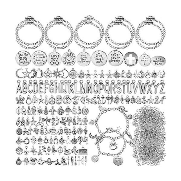 Highergo Kit de fabricación de pulseras de 469 piezas 10