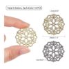 PH PandaHall 6 colores 60pcs flor filigrana conector