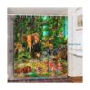 Gdmoon YLWHGD546 Cortina de ducha de animales tropicales