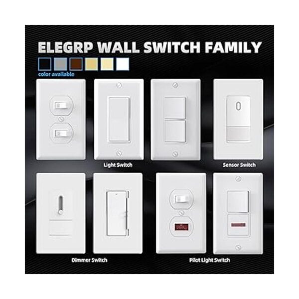 ELEGRP Decorator Interruptor de luz basculante doble_3