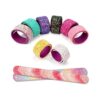 EASYLEISURE 10 pulseras de bofetada con purpurina para_1