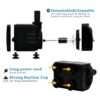 PULACO Bomba sumergible de 10 W y 160 GPH con tubo de 3.3